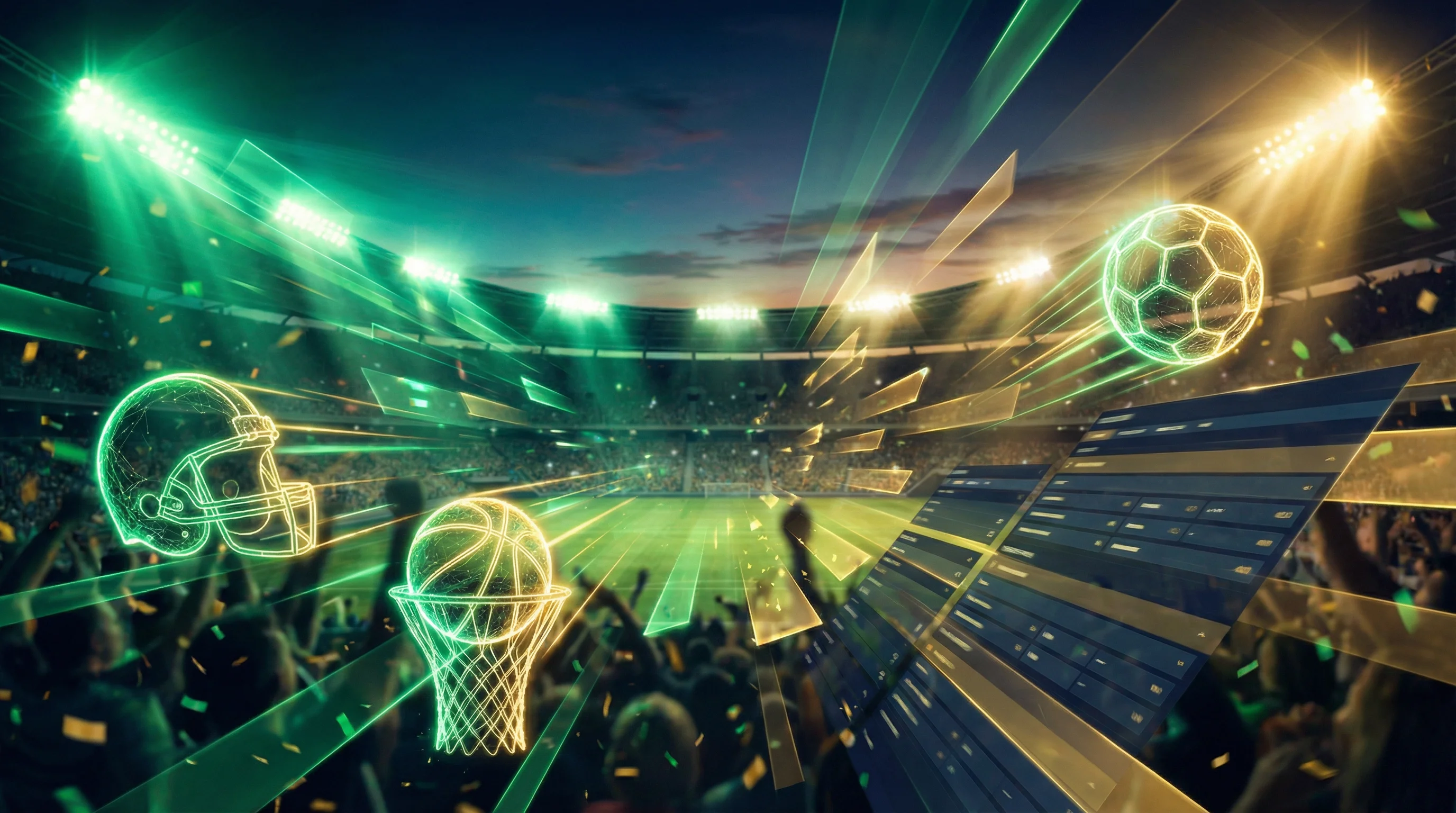 Estadio deportivo con ambiente vibrante para apuestas en México